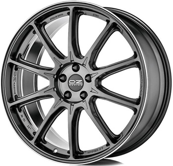 OZ Hyper XT HLT 9x21 5*112 Et:37 Dia:79 Star Graphite Diamond Lip